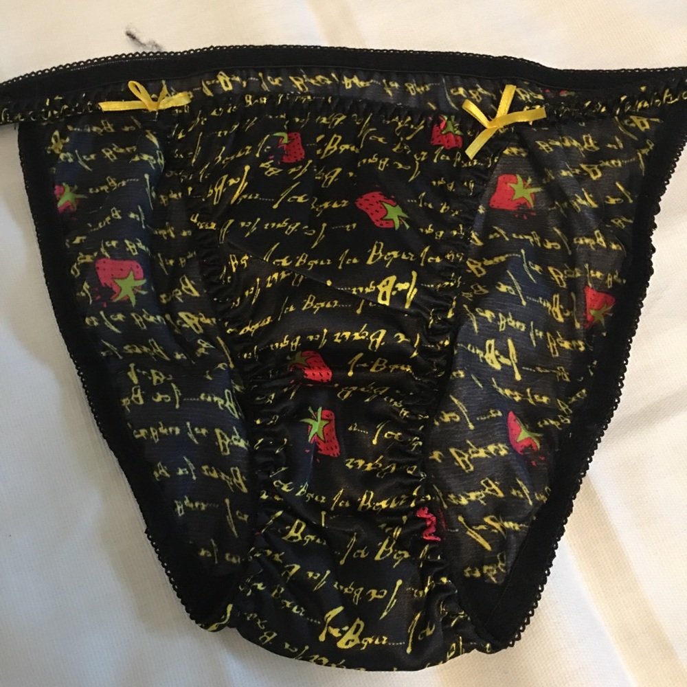 Joe Boxer vintage satin string bikinis